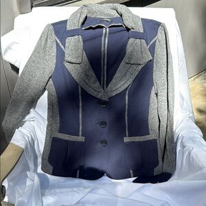 Women's Navy and Gray Blazer